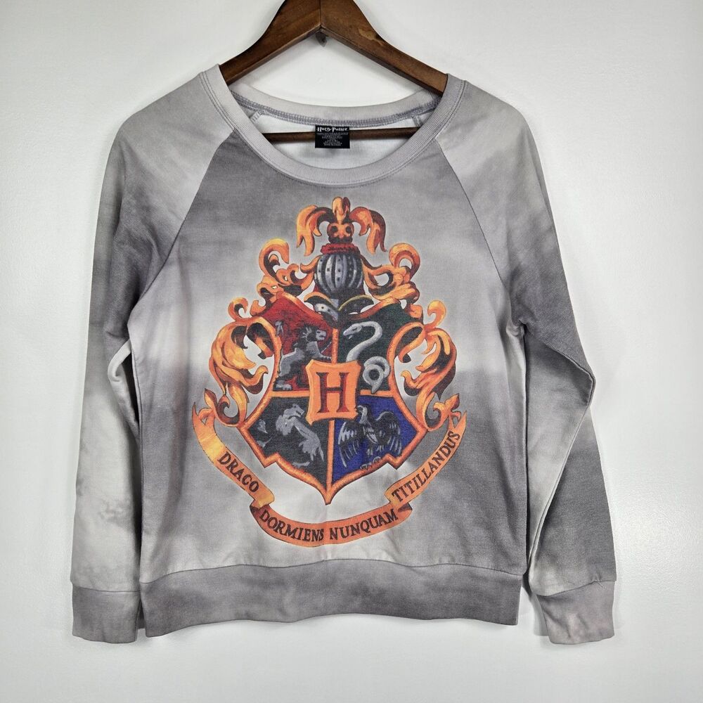 Harry Potter Children's Size M‎ 7/9 Long Sleeve Gray Pullover Sweatshirt